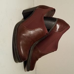 Brown Heeled Booties by Naturalizer size 8